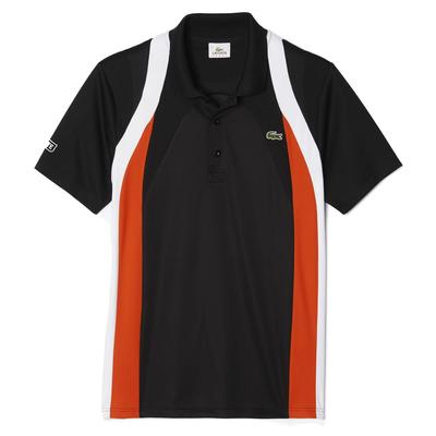 Lacoste Mens Colourblock Sport Polo - Black/Redcurrant Bush/White - main image