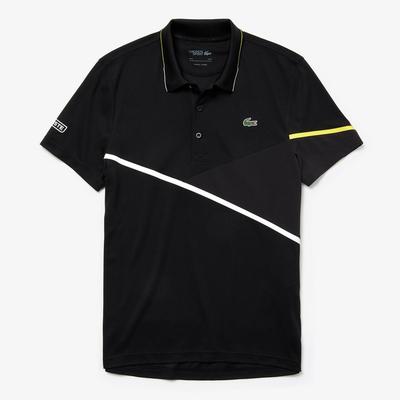 Lacoste Mens Contrast Accent Breathable Pique Polo - Black - main image