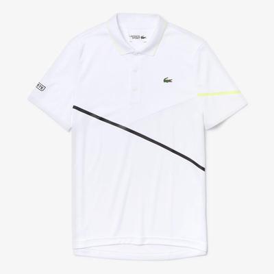 Lacoste Mens Contrast Accent Breathable Pique Polo - White - main image