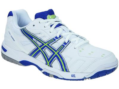 Asics Womens GEL Game 4 - White/Royal Blue/Sharp Green - main image