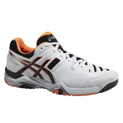 Asics Mens GEL-Challenger 10 Tennis Shoes - White/Onyx/Flash Orange - main image