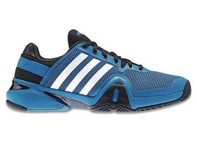 Adidas Mens adipower Barricade 8 Tennis Shoes - Solar Blue - main image