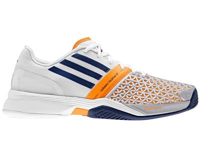 Adidas Mens adiZero Feather III Tennis Shoes - Grey/Orange - main image