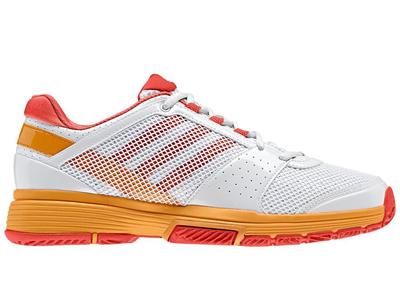 Adidas Womens Stella McCartney Barricade Team 3 Shoes - White/Orange - main image