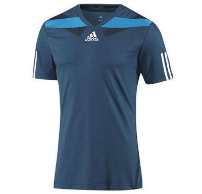 Adidas Mens Barricade Crew Tee - Tribe Blue - main image