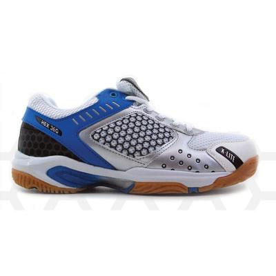 Karakal HEX 360 Indoor Court Badminton/Squash Shoes - White/Blue - main image