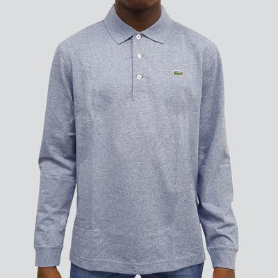 Lacoste Sport Mens Long Sleeve Polo - Light Indigo Blue - main image