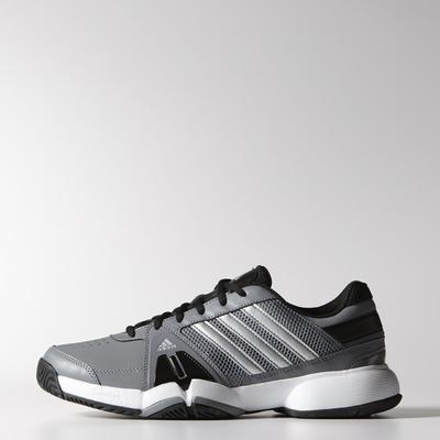 Adidas Mens Barricade Team 3 Tennis Shoes - Grey/Black - main image