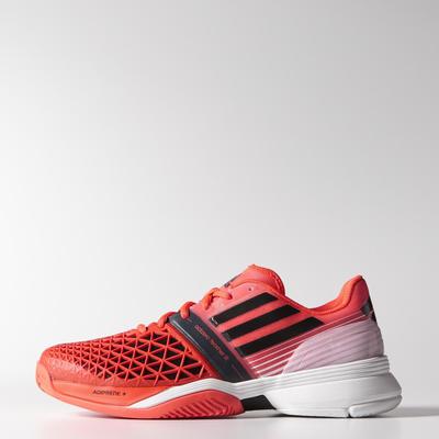 Adidas Mens CC Adizero Feather III Tennis Shoes - Solar Red - main image