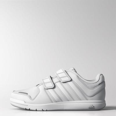 Adidas Kids Trainer 6 Training Shoes - Core White/Clear Grey