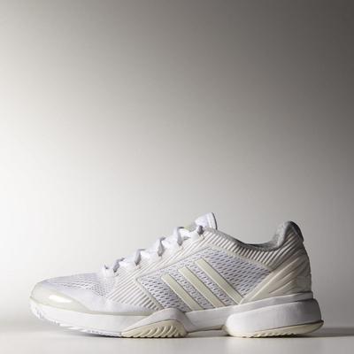 Adidas Womens Stella McCartney Barricade 2015 Tennis Shoes - White/Yellow - main image