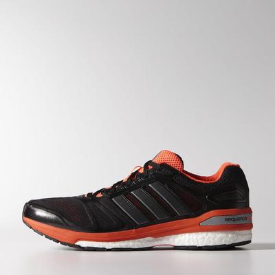 Adidas Mens Supernova Sequence Boost 7 Running Shoes - Black/Infrared - main image