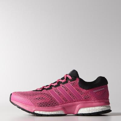 Adidas Womens Response Boost Techfit Running Shoes - Solar Pink ...