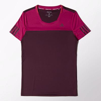 Adidas Womens Response Tee - Amazon Red/Bold Pink - main image