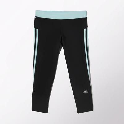 Adidas Womens Response 3/4 Tights - Black/Frost Mint - main image