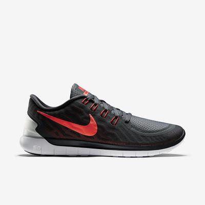 Nike Mens Free 5.0+ Running Shoes - Anthracite/Bright Crimson - main image