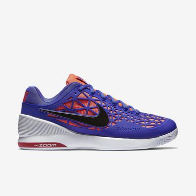 Nike Kids Zoom Cage 2 Tennis Shoes Violet Hot Lava