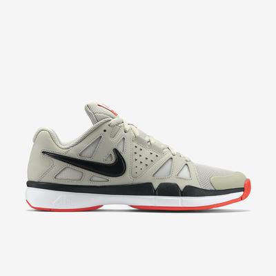 Nike Mens Air Vapor Advantage Tennis Shoes - Lunar Grey/Bright Crimson - main image