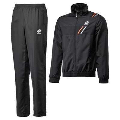 Lotto Mens Team Warmup Suit - Black/White/Fluo Flame - main image