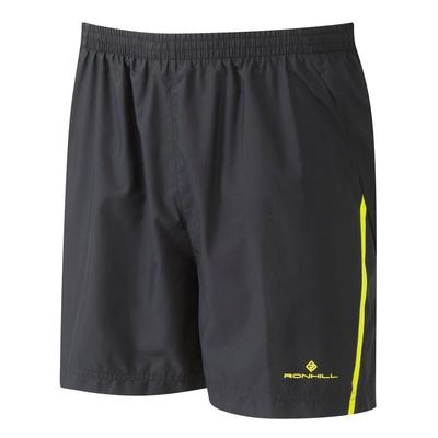 Ronhill Mens Vizion Shorts - Black/Fluo Yellow - main image