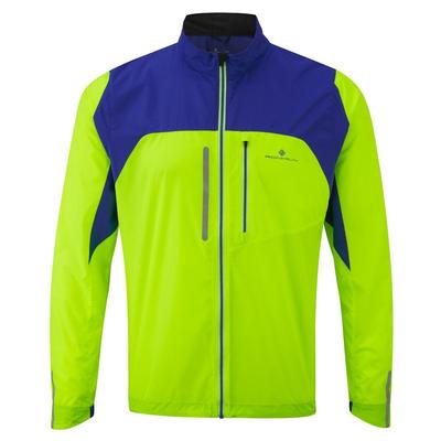 Ronhill Mens Vizion WIndlite Jacket - Fluo Yellow/Cobalt - main image
