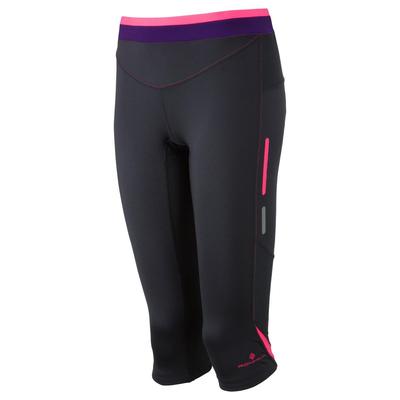Ronhill Womens Vizion Contour Tights - Black/Fluo Pink/Wildberry - main image