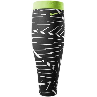 Nike Pro Printed Calf Sleeves - Black/Volt - main image