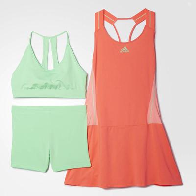 Adidas Womens Adizero Dress - Flash Red/Green - main image