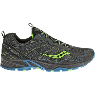 Saucony Mens Excursion TR8 GTX Running Shoes - Black/Blue/Slime - main image