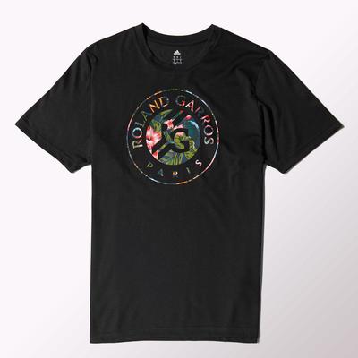 Adidas Mens Y-3 Roland Garros Event Tee - Black - main image