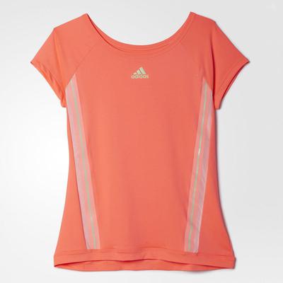 Adidas Womens Adizero Tee - Flash Red/Green - main image
