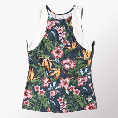 Adidas Womens Y-3 Roland Garros Tank Top - Flower/White - main image