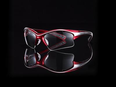 Black Knight Stiletto Eye Guard - Red/Silver - main image