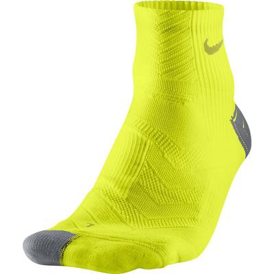 Nike Elite Cushion Quarter Running Socks (1 Pair) - Cyber Green - main image