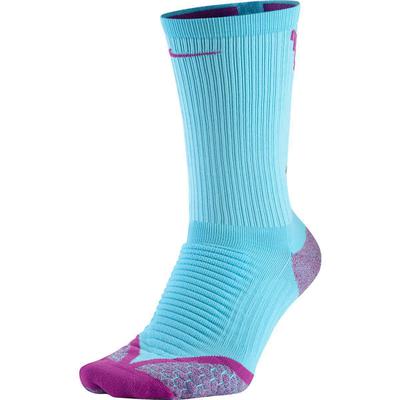 Nike Elite Cushioned Crew Running Socks (1 Pair) - Clearwater/Fuchsia