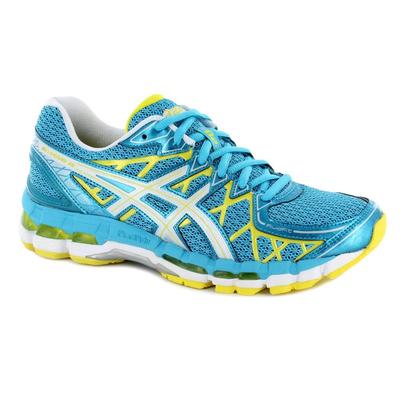 Asics Womens GEL Kayano 20 Running Shoes - Turquoise/White - Tennisnuts.com