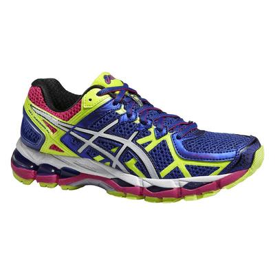 Asics Womens GEL-Kayano 21 Running Shoes - Blue/Flash Yellow - main image