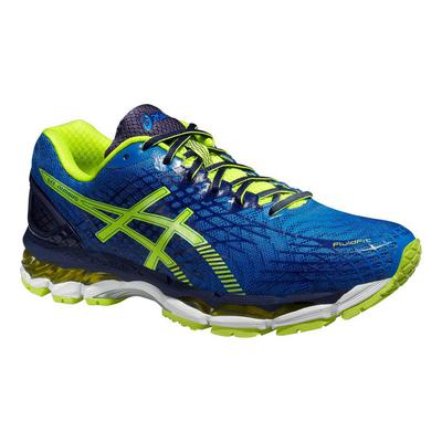 Asics Mens GEL Nimbus 17 Running Shoes - Electric Blue/Flash Yellow - main image