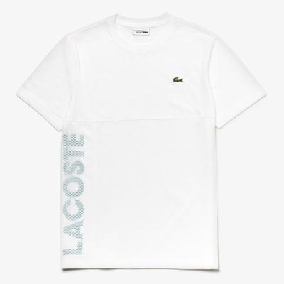 Lacoste Mens Crew Neck T-Shirt - White/Woodland Green - main image
