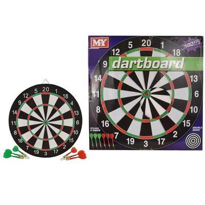 M.Y Doink It 17 Inch Magnetic Dartboard and 6 Darts