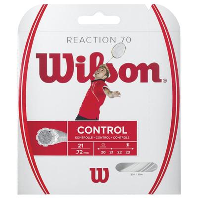 Wilson Reaction 70 Badminton String Set - White - main image