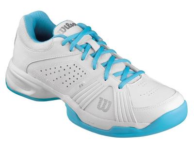 Wilson Womens Rush Swing Tennis Shoes - White/Turquoise - main image