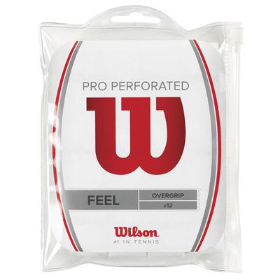 Wilson Pro Overgrip Perforated (Pack of 12) - White