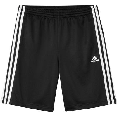 Adidas Kids Essentials 3 Stripes Polyester Shorts - Black - main image