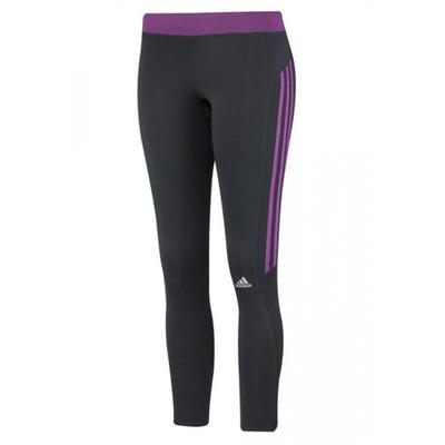 Adidas Womens Response Long Tights - Black/Purple - main image
