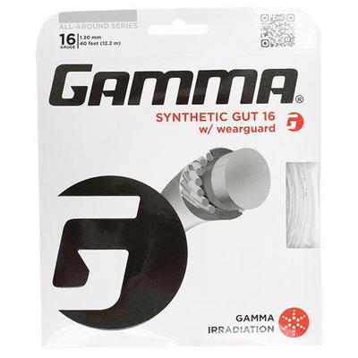 Gamma Synthetic Gut Tennis String Set - White - main image