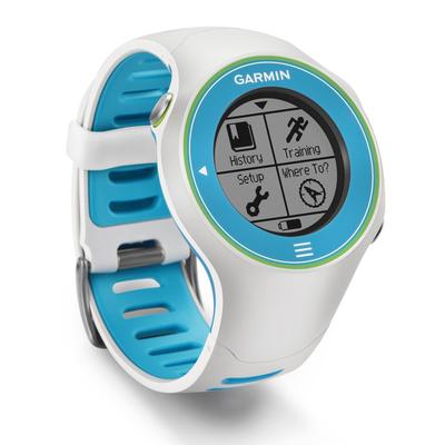 Garmin Forerunner 610 White/Blue Sleek Touchscreen GPS Training Watch