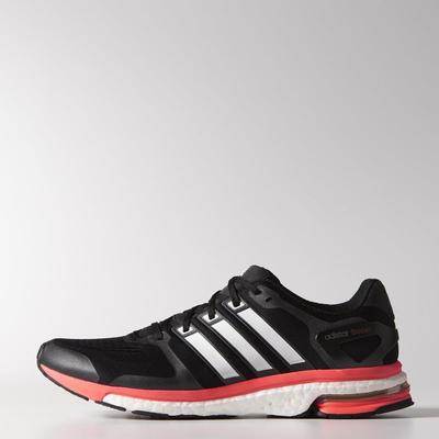 Adidas Mens Adistar Boost ESM Running Shoes - Black/White - main image