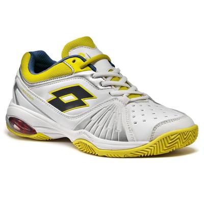 Lotto Womens Vector VI Tennis Shoes - White/Yellow/Silver - main image