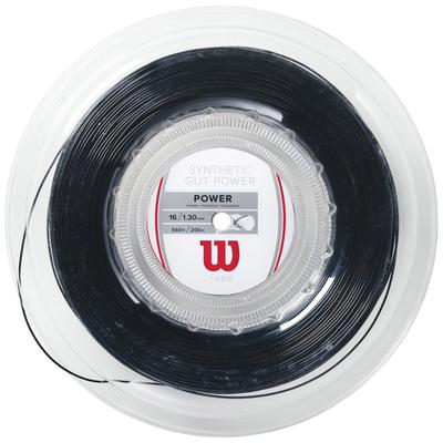 Wilson Synthetic Gut Power 200m Tennis String Reel - Black - main image